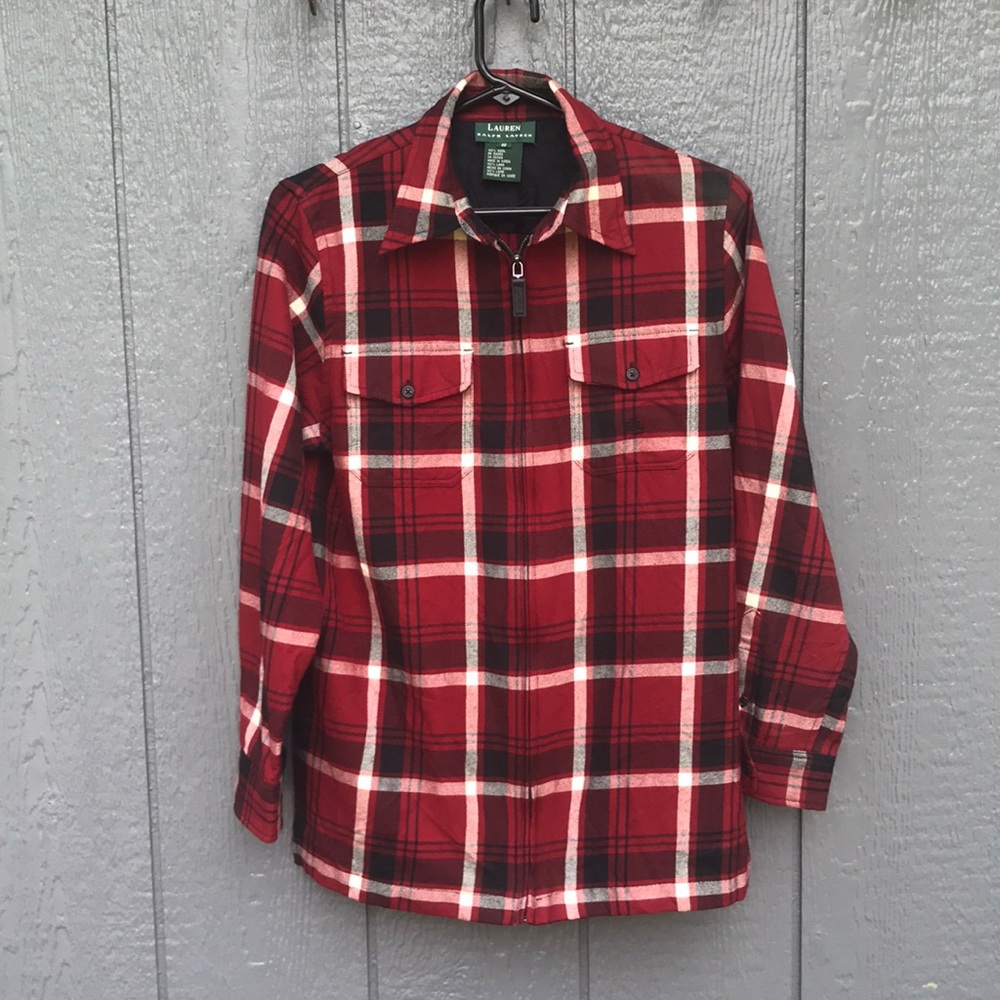 Lauren by Ralph Lauren small plaid wool jacket